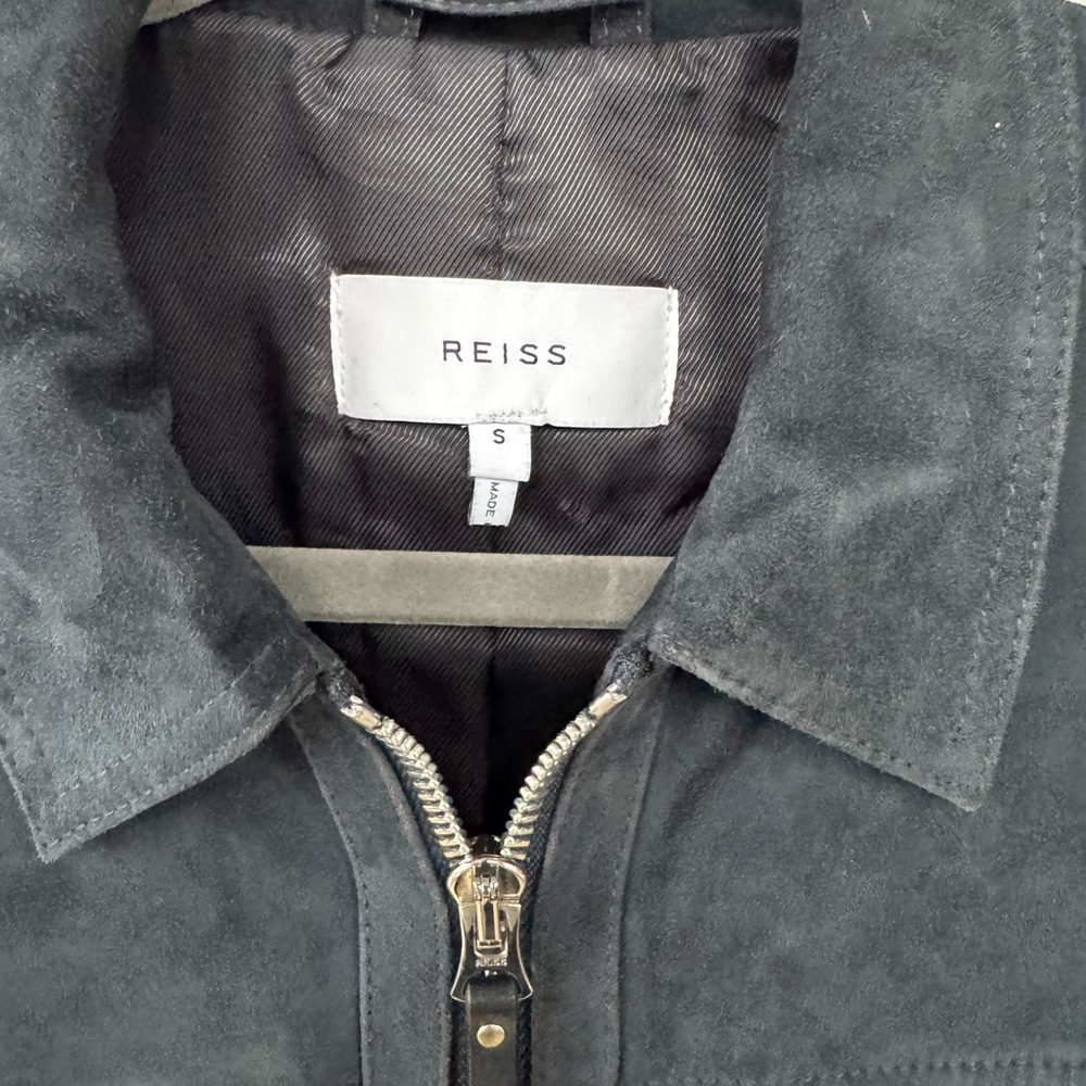 Reiss Blue Suede Jacket